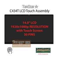  14.0" Laptop LCD Screen 1920x1080 30 Pins Full Assembly for Asus Chromebook C434T B140HAN03.2